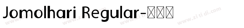 Jomolhari Regular字体转换